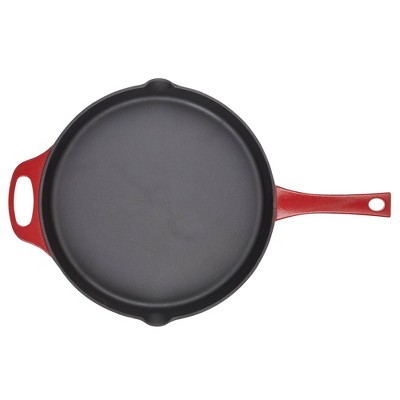 Rachael Ray Premium Nitro Cast Iron Skillet 10" Gray: Enameled, Hand Wash, Gas & Induction Compatible, Lifetime Warranty - Thumbnail 3