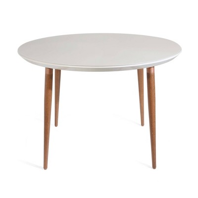 45.28" Utopia Round Dining Table Off White - Manhattan Comfort