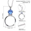 Unique Bargains 3X Magnifying Glass Necklace for Women Reading Gift Jewelry - 2 of 4
