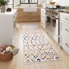 COZONY Vintage Geometric Runner Rug, Washable Low Pile Carpet with Non-Slip Backing for Kitchen Entryway Living Room - 3 of 4