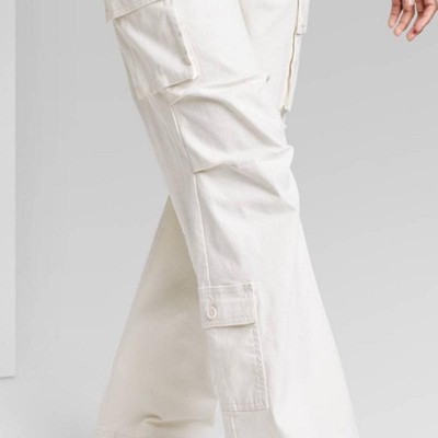 Women's High-rise Cargo Utility Pants - Wild Fable™ Off-white S : Target