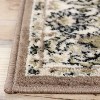 Elegant Floral Scroll Medallion Indoor Runner or Area Rug by Blue Nile Mills - 3 of 4