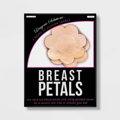 Fashion Forms Women's Breast Petals Beige - 3 Pack One Size Fits