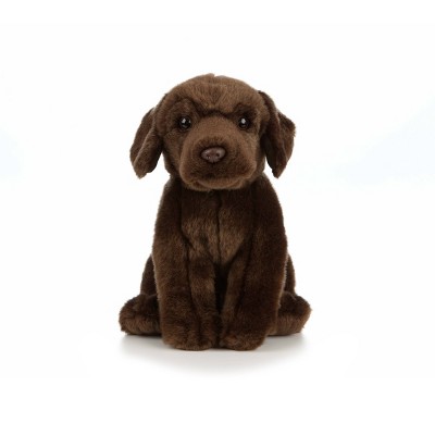 Living Nature Chocolate Labrador Plush Toy