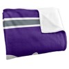 University Of Portland Primary Logo Stripes Silky 50x60 Blanket, 1 Sided - 3 of 4