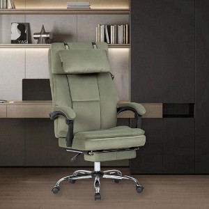 TIRAMISUBEST Big and Tall Office Chair with Footrest & Removable Headrest,Ergonomic Executive Chair for Heavy Duty - 1 of 4