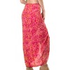 LA LEELA Women's Bikini Skirt Sarong Swimwear Cover up Bathing suit Summer Wraps Swimsuit Beach Wrap Coverups for Women One Size Pink, Floral - 4 of 4