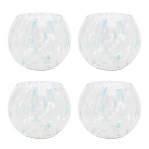 Painted Glass Candle Holder Vase - 1 of 4