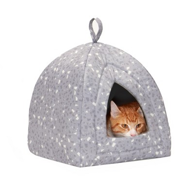 Furhaven Canvas Print Pet Tent Small Dog And Cat Bed - Small, Gray ...