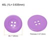 Unique Bargains Resin Snap Fastener Round Flat 4-Hole Sewing Buttons 10 Pcs - 2 of 4