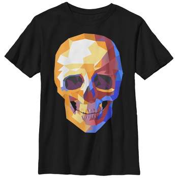 Boy's Lost Gods Halloween Geometric Skull T-Shirt