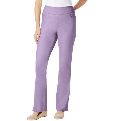 Woman Within Plus Size Petite Flex-Fit Pull-On Bootcut Denim Jean
