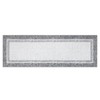 2x6FT Modern Washable Area Rug, Bordered Throw Carpet with Non Slip Backing, Low Pile Stain Resistant Floor Carpet for Home, Beige - 3 of 4