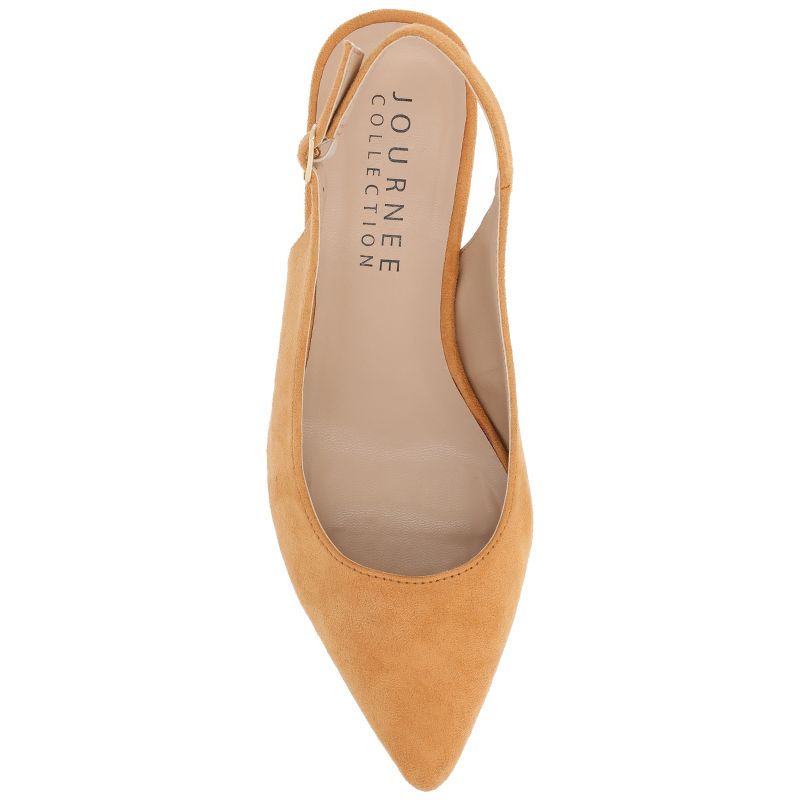 Journee Collection Womens Sylvia Sling Back Covered Block Heel Pumps, 5 of 11