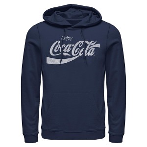 Mens Coca Cola Distressed Enjoy Lightweight Hoodie - 1 of 4