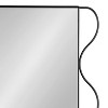 Kate & Laurel All Things Decor 24"X36" Wriggle Wavy Wall Mirror Metal Black - 3 of 4