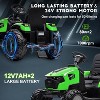 3-in-1 Ride On Tractor, 24V Ride On Car Toy Excavator & Bulldozer - Battery-Powered Electric Vehicle w/Trailer, Digger, Remote Control, LED Lights - 2 of 4
