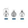 Unique Bargains Shatterproof Home Decorative Christmas Tree Hanging Ball Ornaments 24 Pcs - 2 of 4