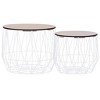 vidaXL Coffee Table 2 pcs White - 2 of 4