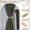 Unique Bargains Cotton Hand-Woven Decorative Drape Curtain Tiebacks with Wood Club - 3 of 4