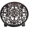 The Lakeside Collection Filigree Round Antique Rust Plant Trolley - 2 of 2