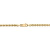 Black Bow Jewelry 2.75mm 14k Yellow Gold, Diamond Cut Solid Rope Chain Necklace - 4 of 4