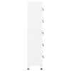 VidaXL Locker Cabinet White 15 in.x15.7 in.x70.9 in. Steel - 4 of 4