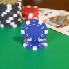 Slickblue 25-Count Striped Dice 11.5g Poker Chips, Clay Composite, Great for Game Nights & Counting Tools, Color Options - 2 of 3