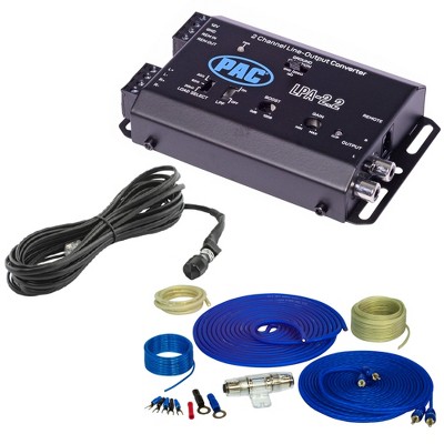 Stinger SS600XS 8GA Copper Wiring Kit w/ LPA-2.2 ADV 2 CH LOCPRO Line Converter