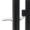 VidaXL Black Single Door Fence Gate 39.4 in.x49.2 in. - 3 of 4