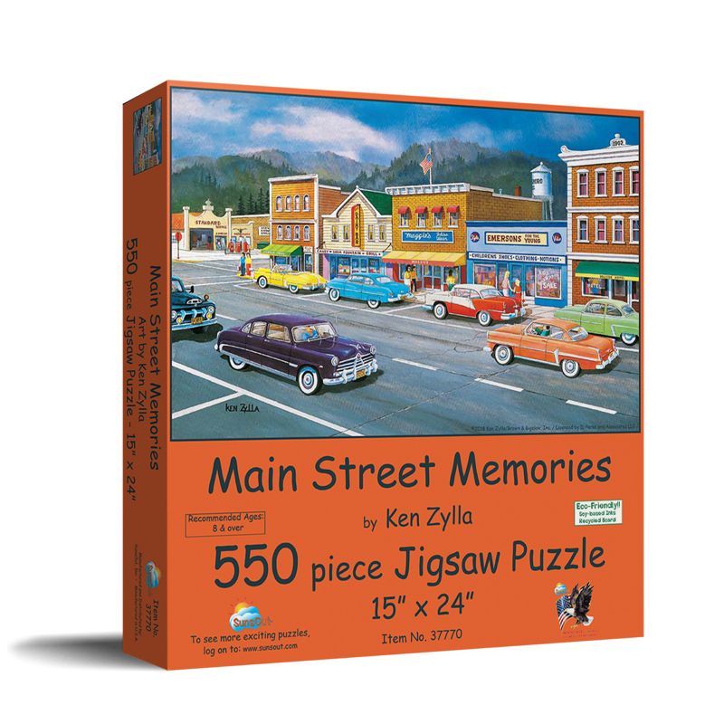 Sunsout Main Street  of Memories 550 pc   Jigsaw Puzzle 37770, 2 of 6