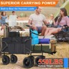 Musment Collapsible Foldable Wagon Cart, 350lbs Large Capacity Folding Wagon Cart - 4 of 4
