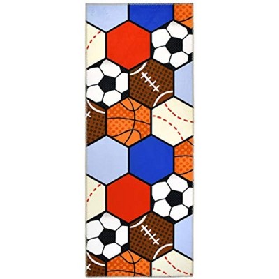 Homefires Allstars Indoor Rug – Sporty, Fun, Soft & Durable, Easy-to-Clean Accent Rug for Kids, Bedrooms, Playrooms & Indoor Spaces