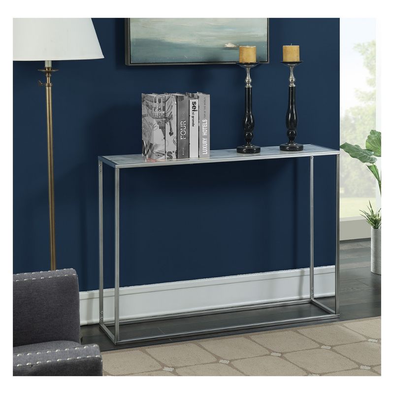 Coast Faux Marble Console Table - Breighton Home, 3 of 7