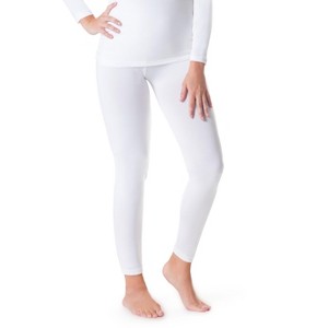 Rocky Women's Thermal Bottoms Long Johns Underwear Pants Fleece Lined Base Layer Pants, Tagless Insulated For Outdoor Ski Warmth/Extreme Cold Leggings - 1 of 4