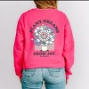 S.W.Smiley Plant Dreams Grow Joy - Women's Graphic Sweatshirt - 3 of 4