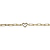Guili Stylish 14k Gold Plated Cubic Zirconia Open Heart Halo Paperclip Bracelet Ð Sparkling, Trendy Jewelry with a Modern and Elegant Design - 2 of 2