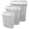Home Basics 3 Piece Plastic Cereal Container - image 4 of 4