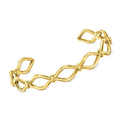 Pure Collection by Ross-Simons 18kt Gold Vermeil Open-Loop Cuff Bracelet Size 7