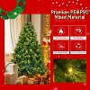 6FT Pre-Lit Aspen Fir Artificial Christmas Tree Set with Wreath & Garland, Xmas Tree with Multi-Color LED Lights - Maison Boucle - 4 of 4