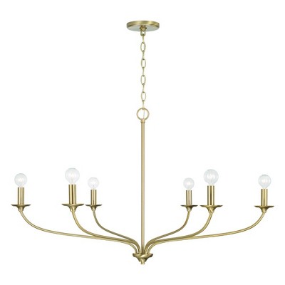 Capital Lighting Dolan 6 - Light Chandelier in  Matte Brass