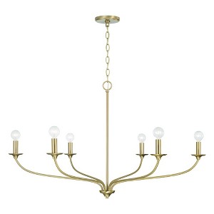 Capital Lighting Dolan 6 - Light Chandelier in  Matte Brass - 1 of 4