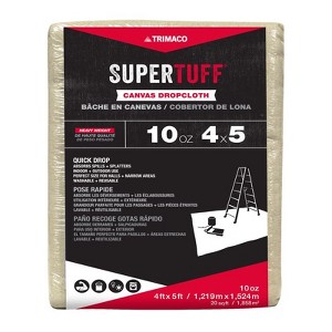 Trimaco SuperTuff 4 ft. W X 5 ft. L 10 oz Canvas Drop Cloth 1 pk - 1 of 1