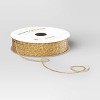 90' Christmas Fabric Ribbon Gold Cord - Wondershop™ - 3 of 3