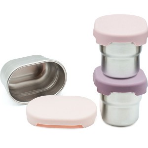 WeeSprout Stainless Steel Food Storage Containers – Set of 3 (3 oz, 6.10 oz, 12.85 oz) - 1 of 4