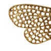 Olivia & May Set of 3 Aluminum Metal Dragonfly Wall Decors with Spotted Cutout Wings Gold: Eclectic Animal Art, Indoor Use, Made in India - 3 of 4