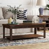 NicBex 48 Inch Rectangle Coffee Table with 2-Tier Storage for Living Room,Bedroom,No Assembly Required - 2 of 4
