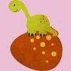 Girl's Design By Humans Happy Cute Dino By parjono T-Shirt - 2 of 3
