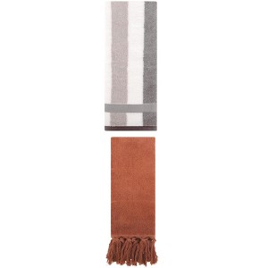 REGALWOVEN 2 Packs Cotton Absorbent Soft Decorative Bathroom Hand Towel for Kitchen - 1 of 4