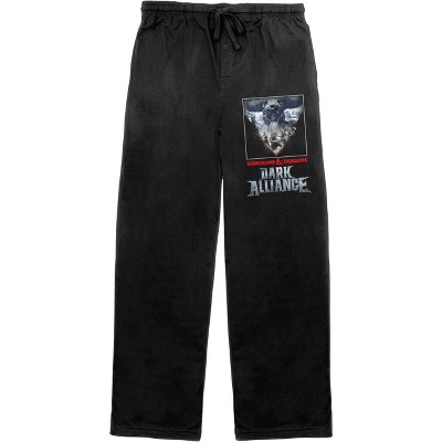 Dungeons and Dragons Poster and Logo Men's Drawstring Sleep Pajama Pants